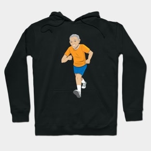 Man running for fitness Hoodie